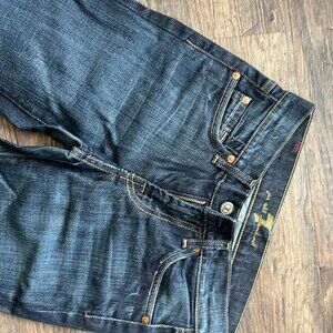 7 For All Mankind Women's Boot Cut Jeans - Dark Blue